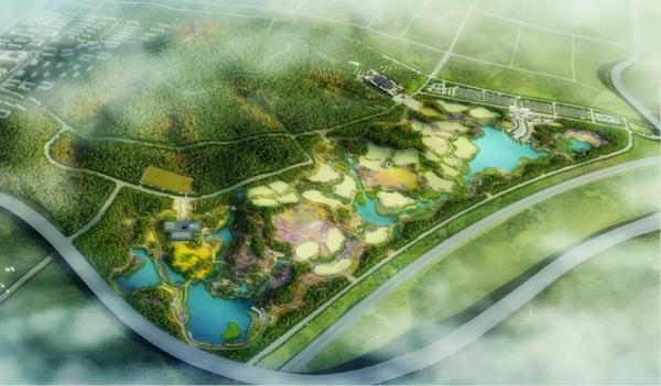 秦皇島園博會鳥瞰圖 秦皇島園博會鳥瞰圖